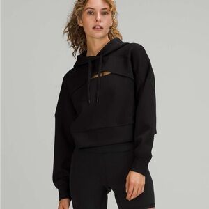 Lululemon Get Centred Crop Hoodie  Size 6 Black